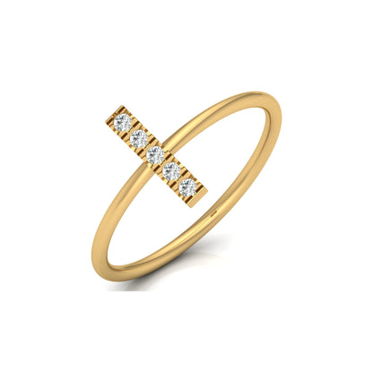 Round Cut Natural Or Labgrown Diamond Ecofriendly Daily Wear Band Ring For Her