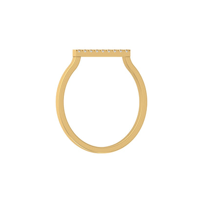 Minimalist Round Diamond Wedding Band Ring Perfect Jewelry For Women In 14 K Solid Gold