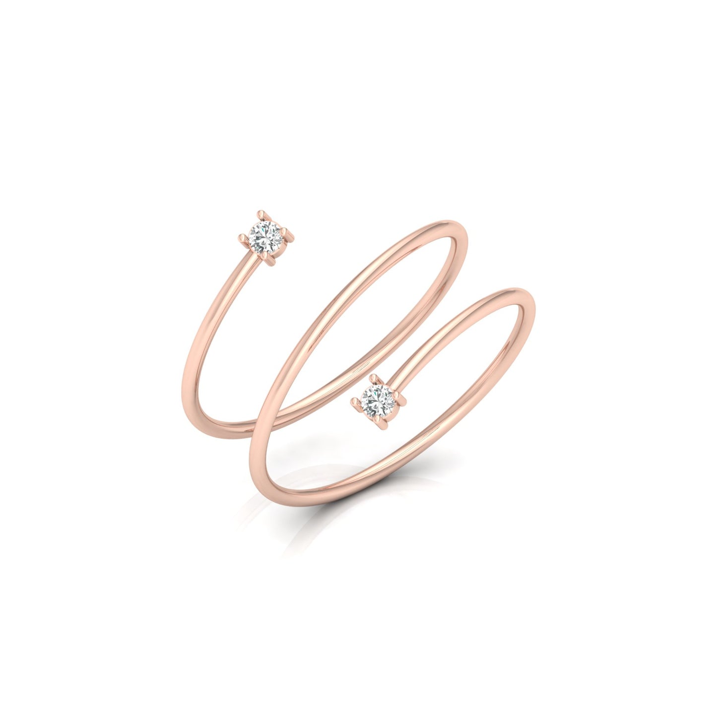 0.60 CT Twisted Round Diamond Band Ring for Women in 14KT Gold Anniversary Gift Lab Grown or Natural