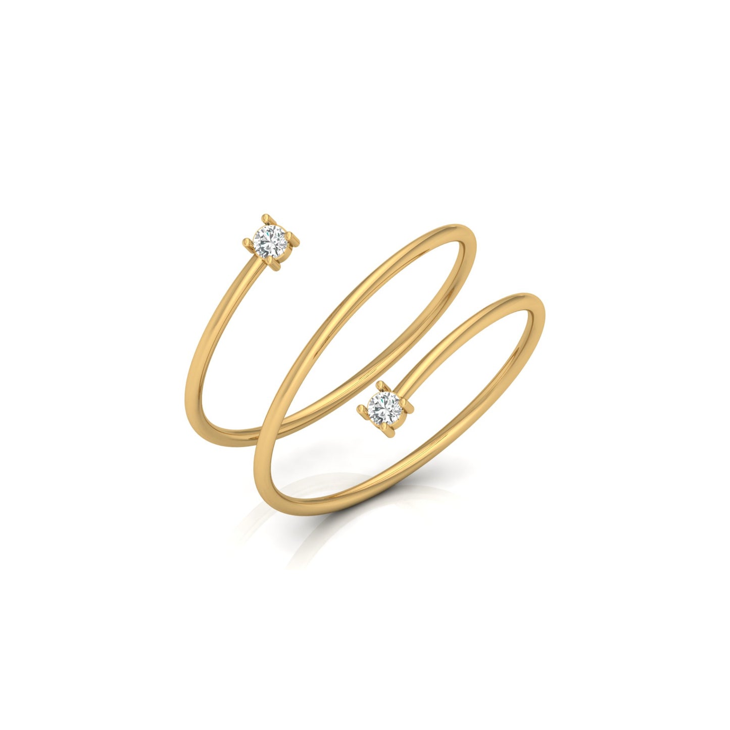 0.60 CT Twisted Round Diamond Band Ring for Women in 14KT Gold Anniversary Gift Lab Grown or Natural