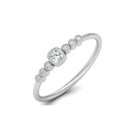 14K Solid Gold Cushion And Round Diamond Ring Cushion Cut Art Deco Engagement Ring