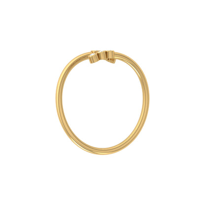 Delicate Round Diamond Ring for Her in 14K Gold Lab Grown or Natural Diamonds