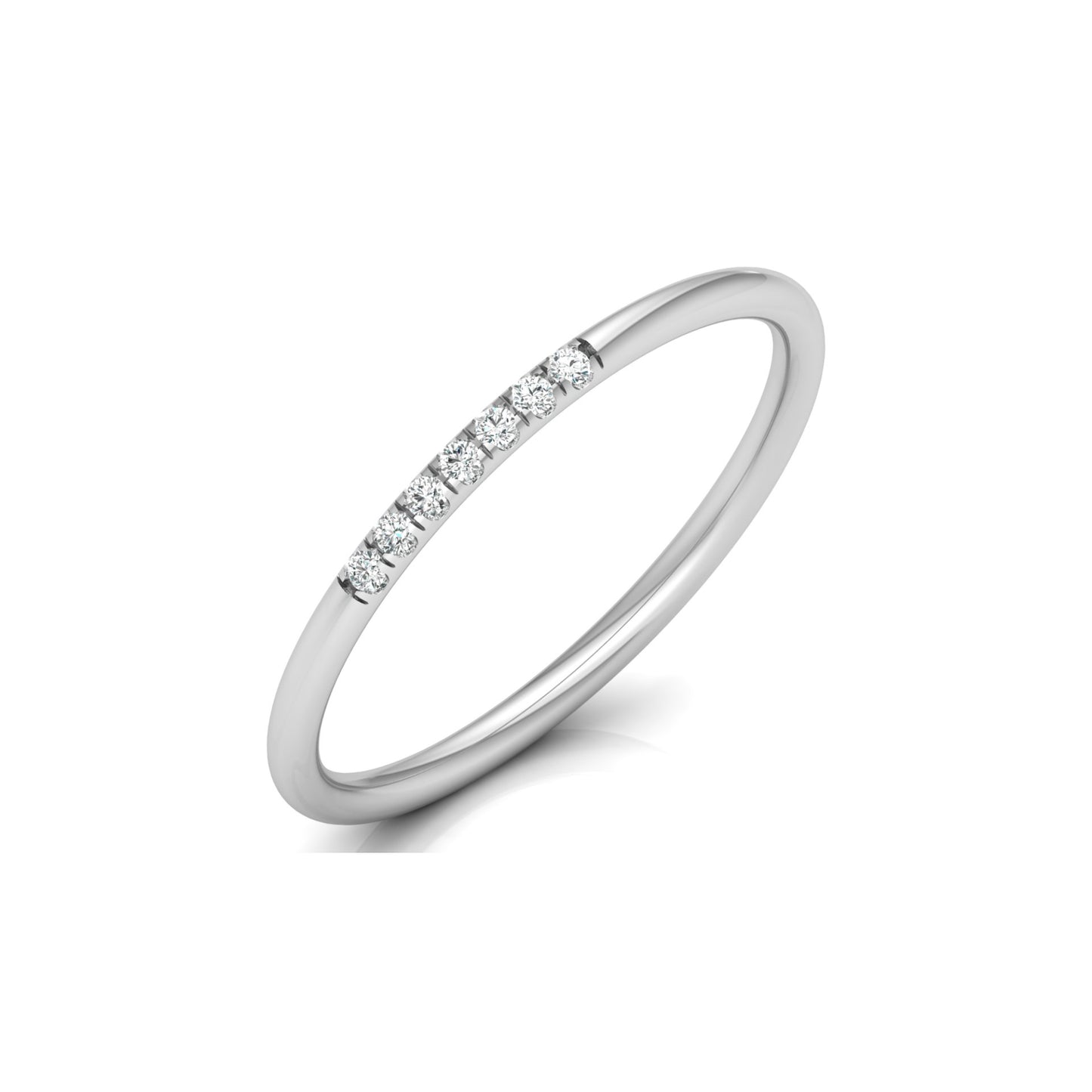 Round Shaped Lab grown And Natural Diamond Unique Minimalist  Band Ring For Women's