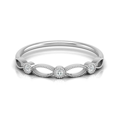 Lab-Grown and Natural Diamond Wedding Band for Brides New Dainty Diamond Ring Band for Her