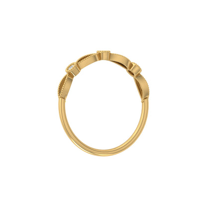 Lab-Grown and Natural Diamond Wedding Band for Brides New Dainty Diamond Ring Band for Her