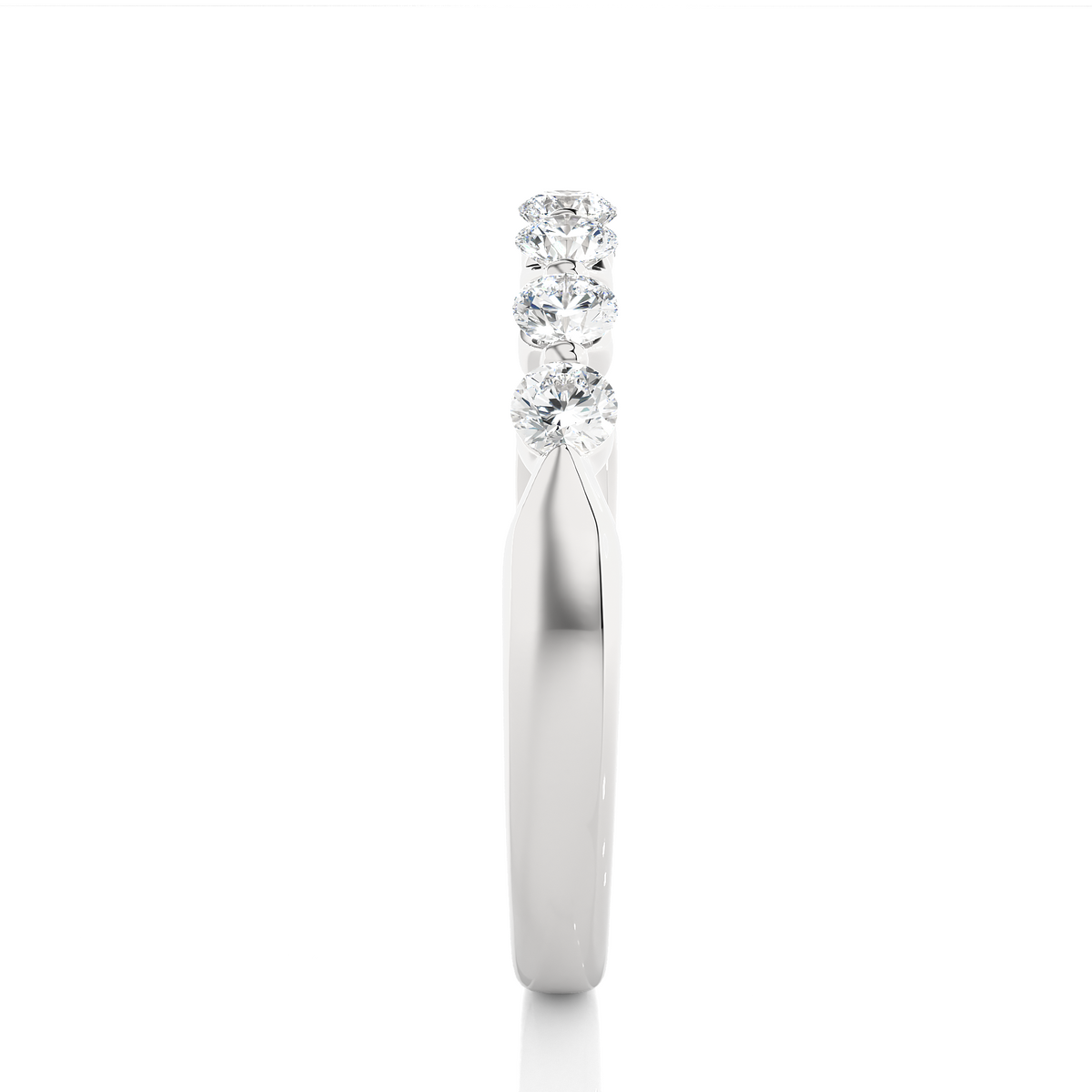 Timeless Shared Prong Diamond Eternity Band In 18K Solid Gold  Bridal Wedding Ring Set - HIGHCARAT DIAMONDS