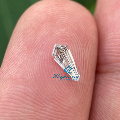 Fancy Shield Cut Loose Diamond designed with structured geometry and crisp edges