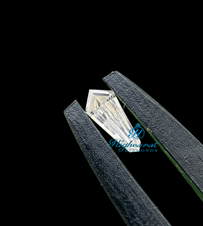 Shield Cut Lab Grown Unique Geometric Diamond featuring bold angles and structured faceting