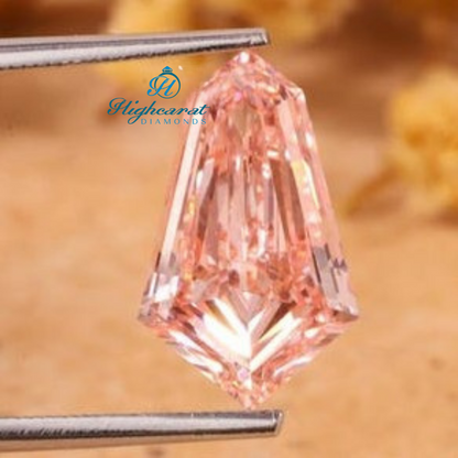 Shield Cut Pink Color Loose Diamond Unique Lab Grown Diamond Use For All Jewelry - HIGHCARAT DIAMONDS
