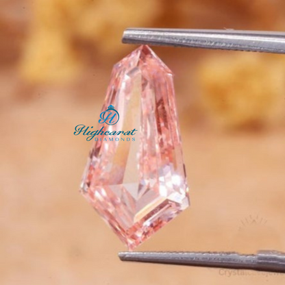 Shield Cut Pink Color Loose Diamond Unique Lab Grown Diamond Use For All Jewelry - HIGHCARAT DIAMONDS