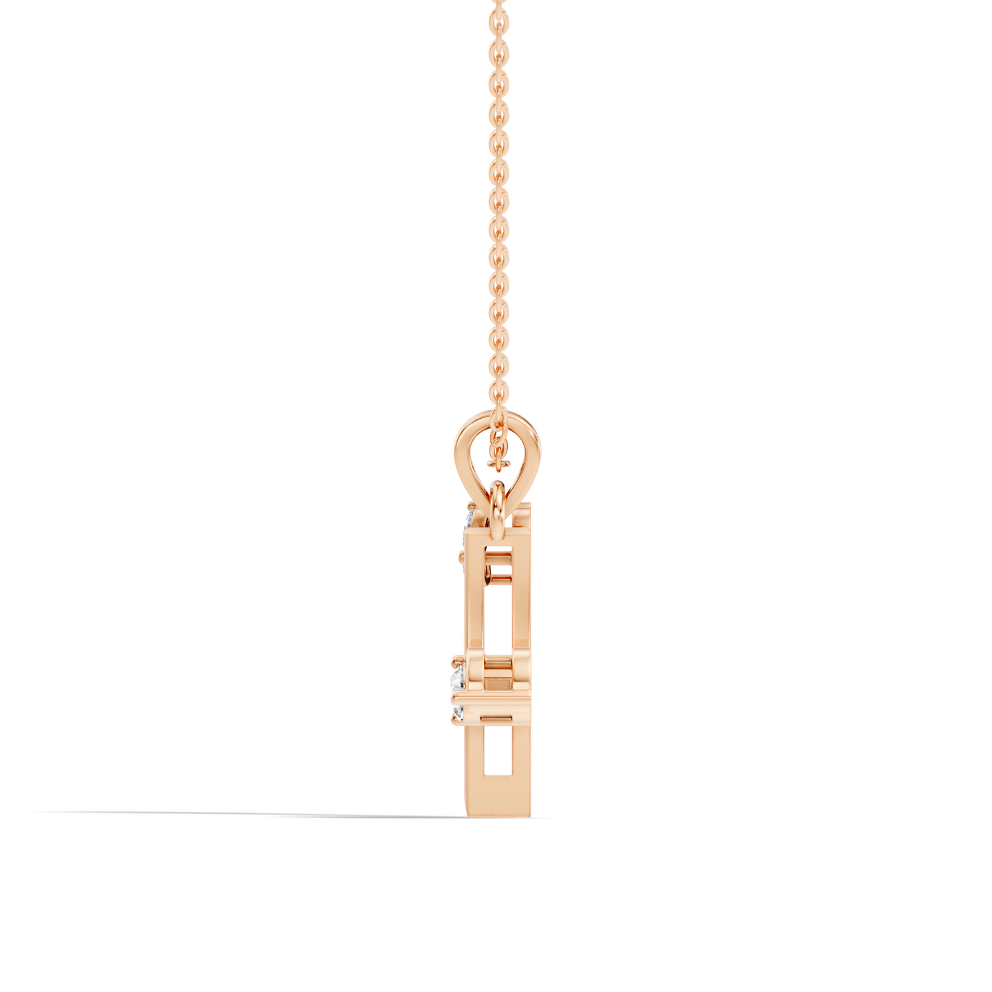 Shinning Round & Marquise Shape Diamond Beautiful Diamond Pendant For Anniversary Gift