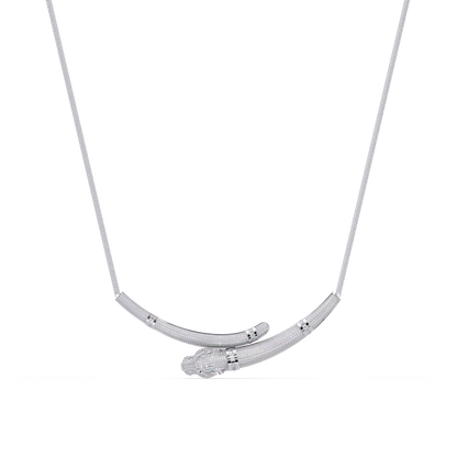 Signature 14K Gold Lab Grown Diamond Panther Necklace pendant - HIGHCARAT DIAMONDS