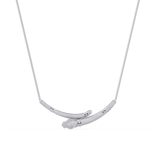 Signature 14K Gold Lab Grown Diamond Panther Necklace pendant - HIGHCARAT DIAMONDS