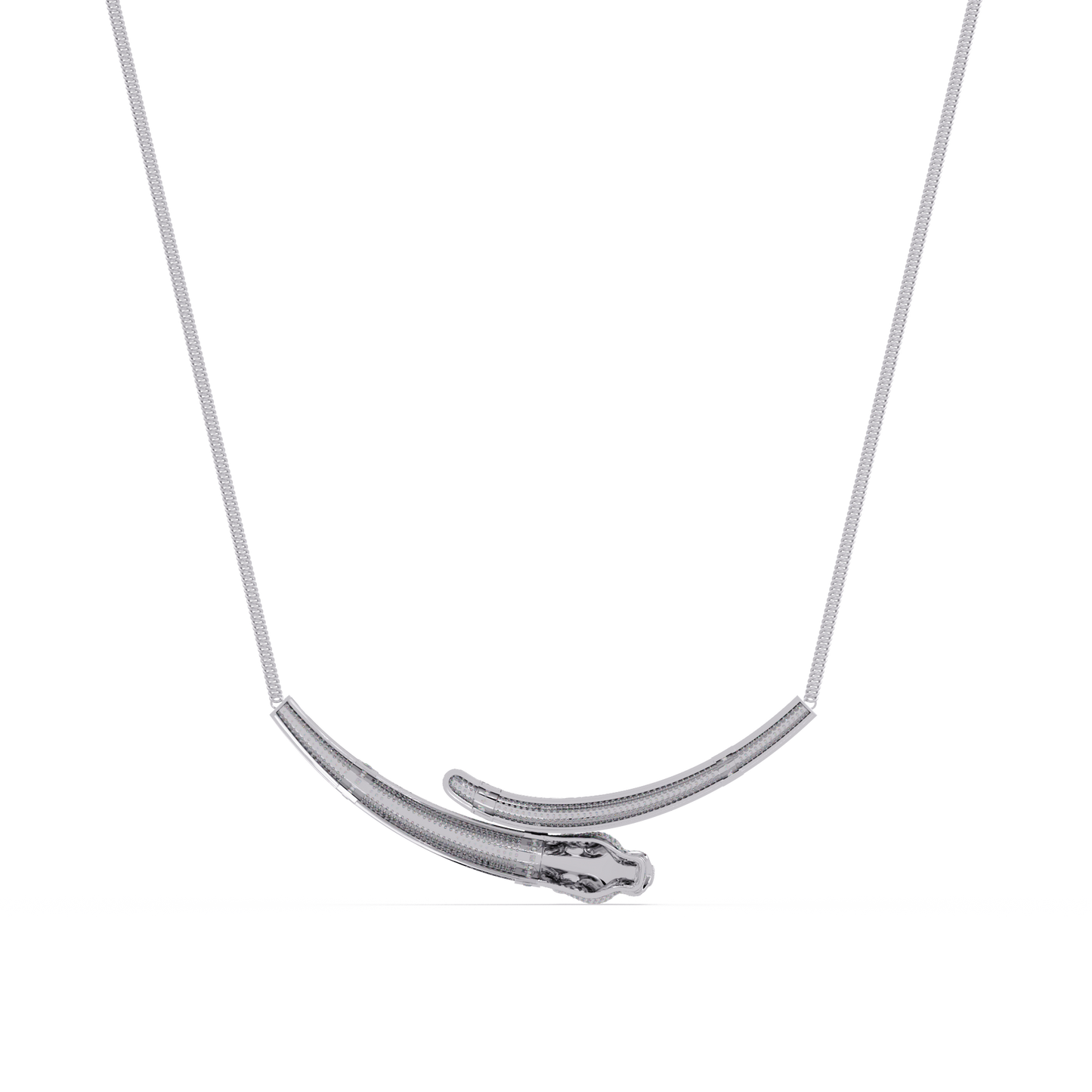 Signature 14K Gold Lab Grown Diamond Panther Necklace pendant - HIGHCARAT DIAMONDS