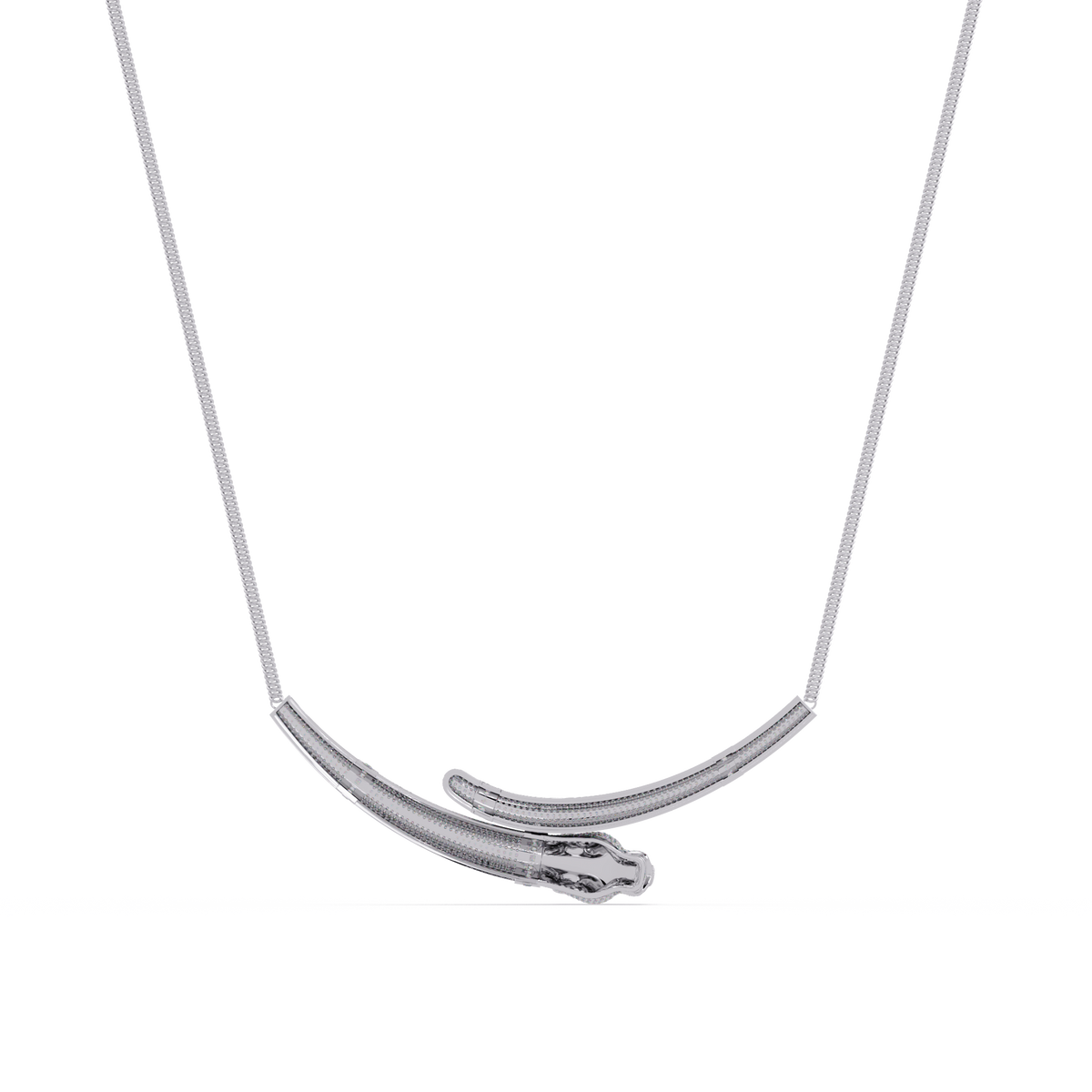Signature 14K Gold Lab Grown Diamond Panther Necklace pendant - HIGHCARAT DIAMONDS