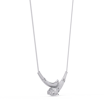 Signature 14K Gold Lab Grown Diamond Panther Necklace pendant - HIGHCARAT DIAMONDS