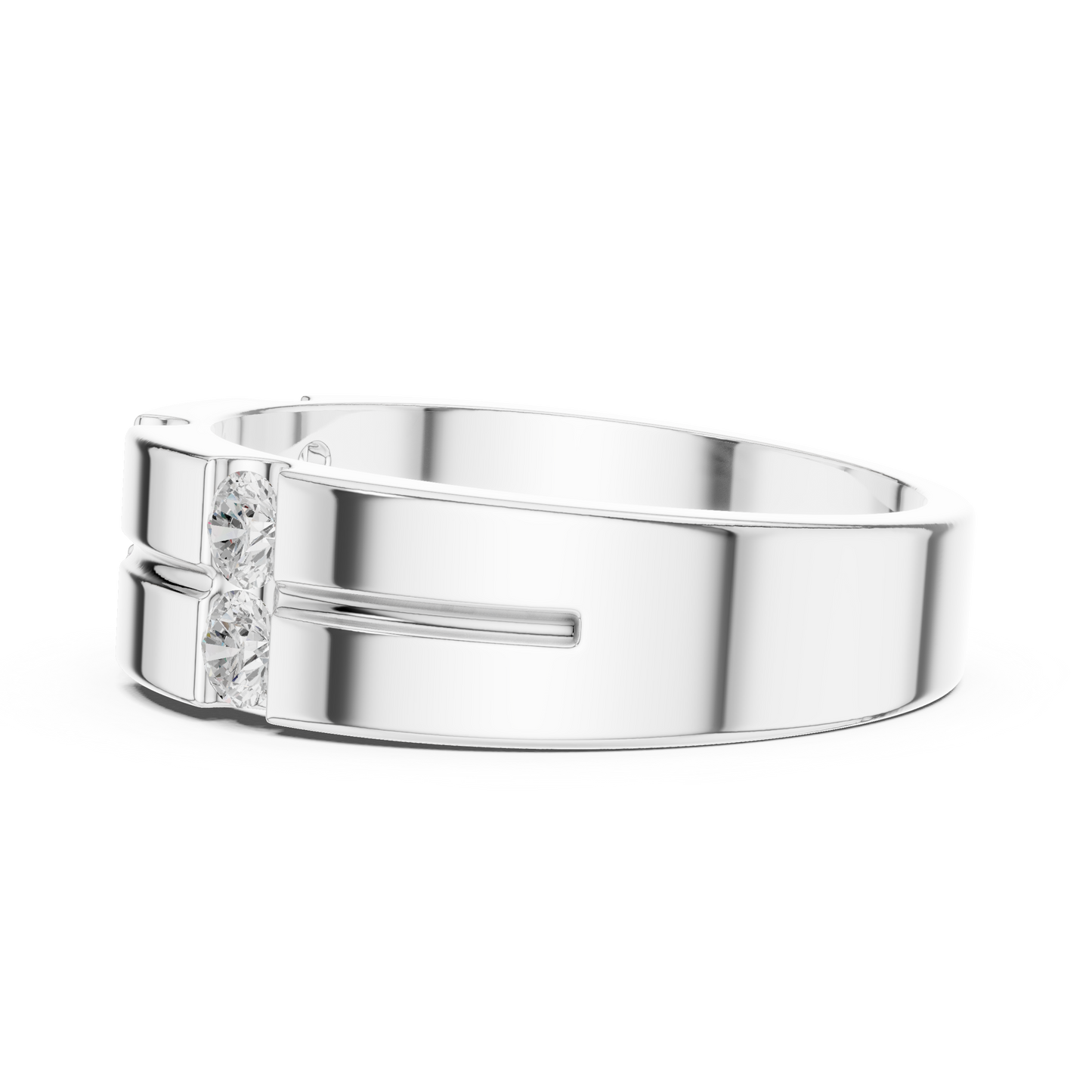 6 Stone Round Shapes Natural & Lab Grown Diamond 14k Solid Rose Gold Antique Style Men Diamond Ring - HIGHCARAT DIAMONDS
