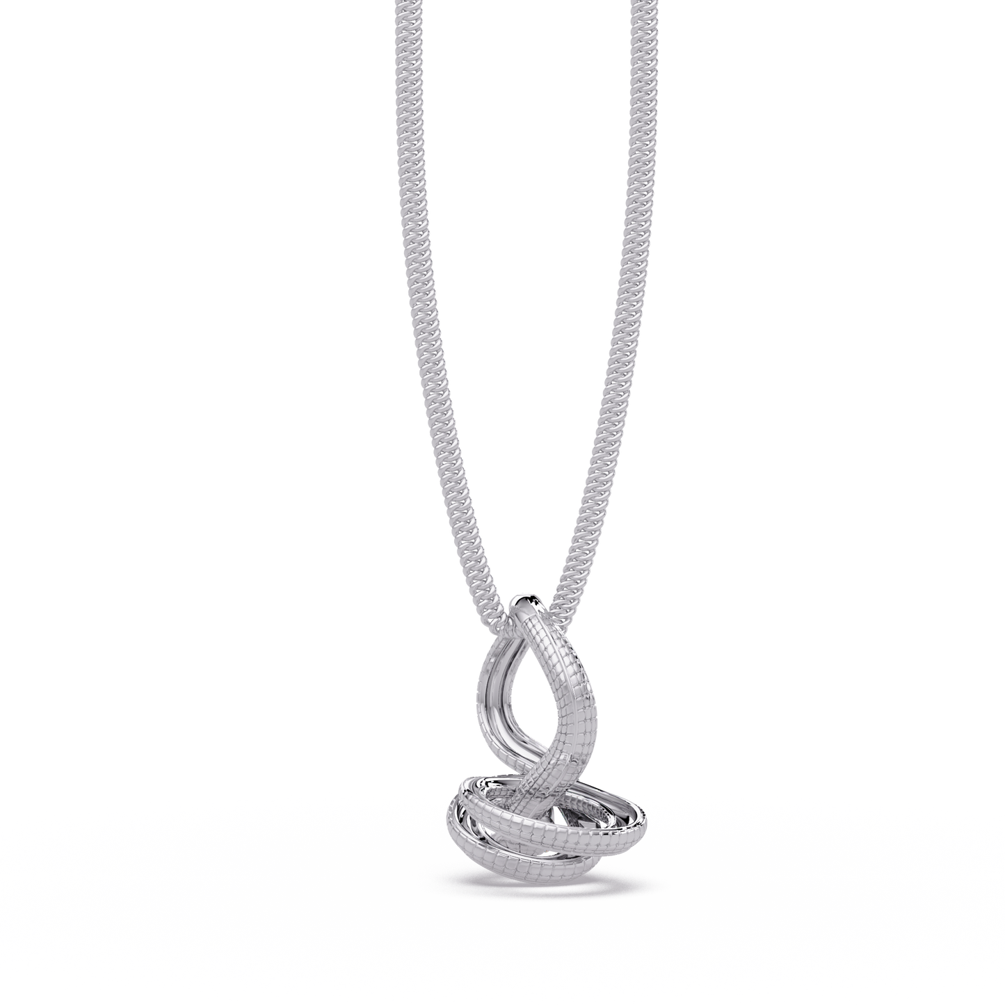 Snake Wrap Lab Grown Diamond Circular Pendant - HIGHCARAT DIAMONDS