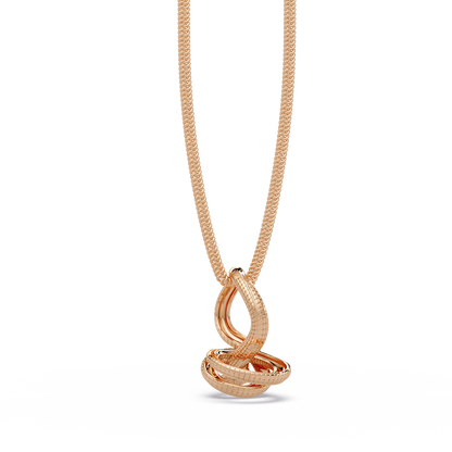 Snake Wrap Lab Grown Diamond Circular Pendant - HIGHCARAT DIAMONDS