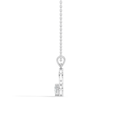 Elegant S Letter Heart Diamond Pendant - 0.50 Ct Anniversary Gift for Her - HIGHCARAT DIAMONDS