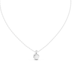 labgrown 1.00 Ct Diamond Round Shape Diamond Pendant For Her In 18K Solid Gold - HIGHCARAT DIAMONDS