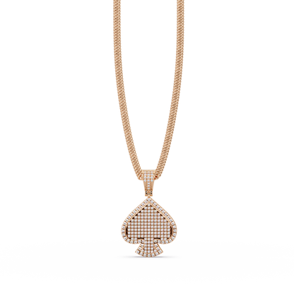 Spade Shape Pave Lab Grown Diamond Pendant - HIGHCARAT DIAMONDS
