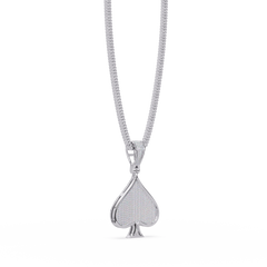 Spade Shape Pave Lab Grown Diamond Pendant - HIGHCARAT DIAMONDS