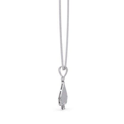 Spade Shape Pave Lab Grown Diamond Pendant - HIGHCARAT DIAMONDS
