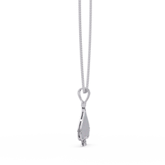 Spade Shape Pave Lab Grown Diamond Pendant - HIGHCARAT DIAMONDS