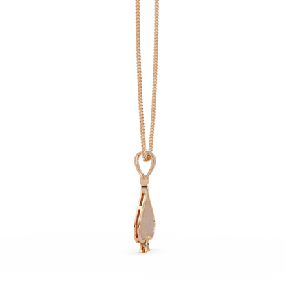Spade Shape Pave Lab Grown Diamond Pendant - HIGHCARAT DIAMONDS