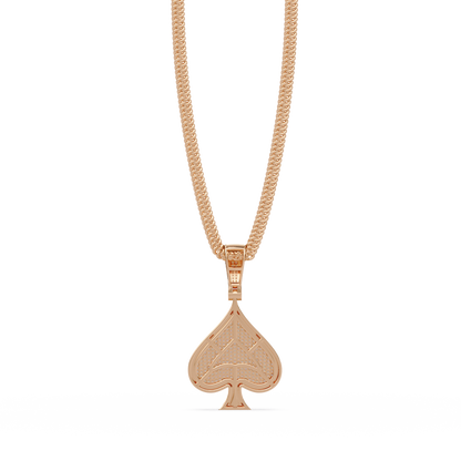Spade Shape Pave Lab Grown Diamond Pendant - HIGHCARAT DIAMONDS