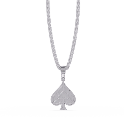 Spade Shape Pave Lab Grown Diamond Pendant - HIGHCARAT DIAMONDS
