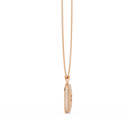 Spade Symbol Lab Grown Diamond Pendant Hip hop Necklace - HIGHCARAT DIAMONDS