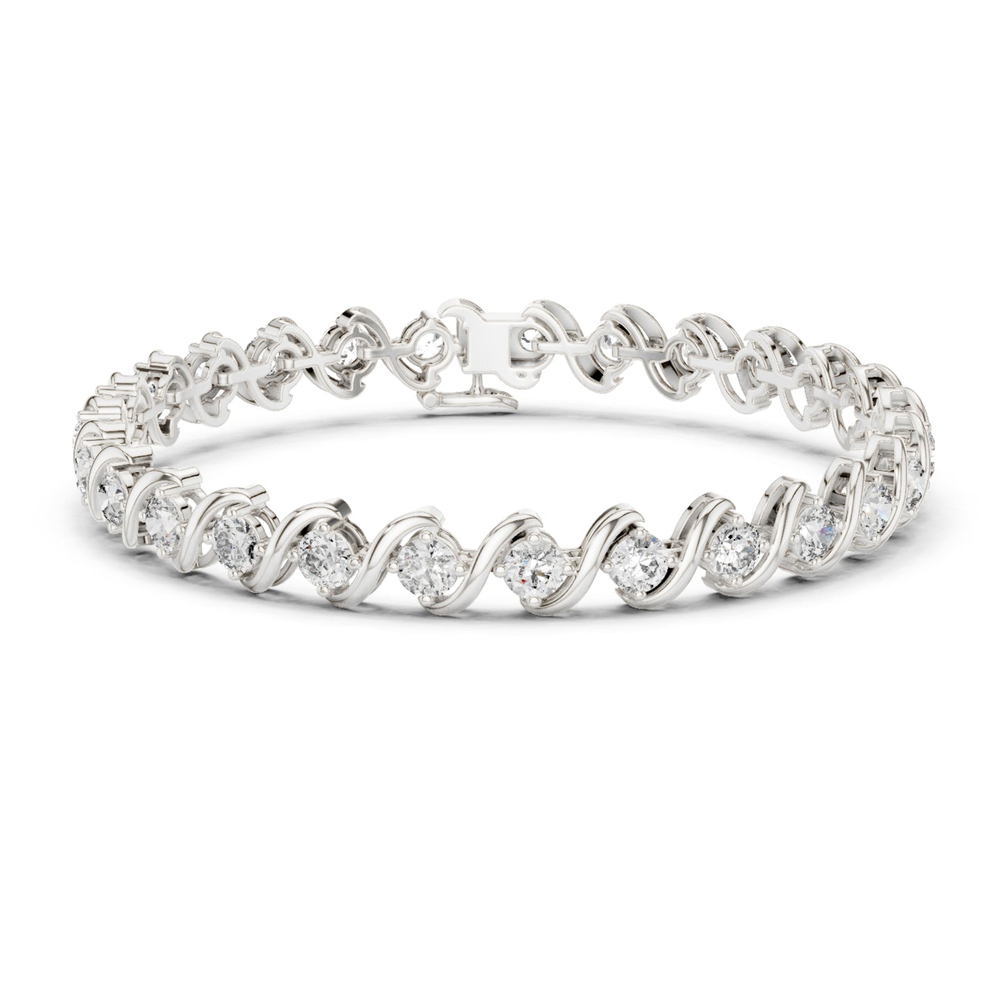 5.40CT Round Cut Lab Grown & Natural Diamond Elegant Cluster Vintage Stunning Dainty Tennis Dainty Bracelet Gift For Her - HIGHCARAT DIAMONDS