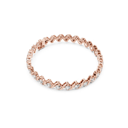 5.40CT Round Cut Lab Grown & Natural Diamond Elegant Cluster Vintage Stunning Dainty Tennis Dainty Bracelet Gift For Her - HIGHCARAT DIAMONDS