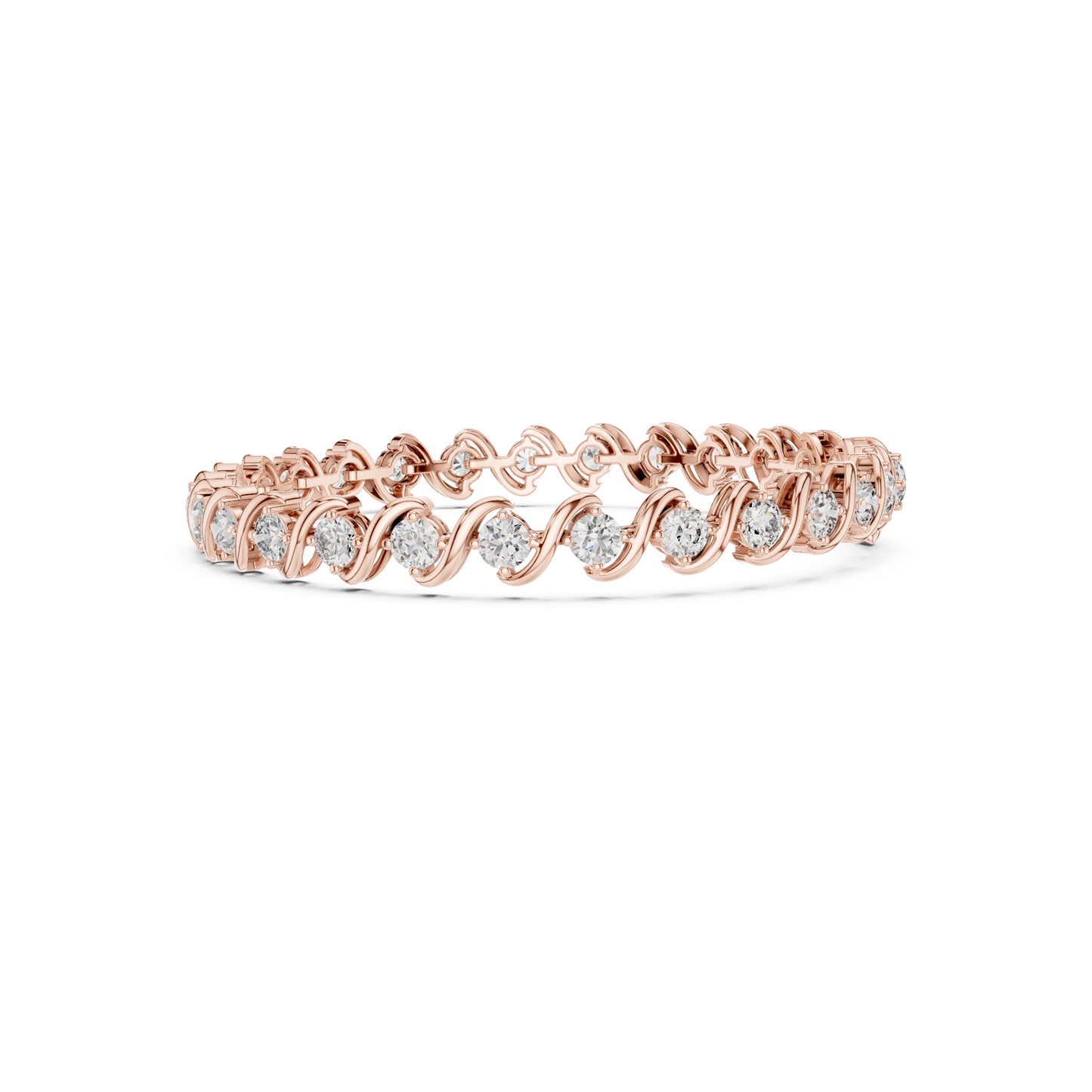 5.40CT Round Cut Lab Grown & Natural Diamond Elegant Cluster Vintage Stunning Dainty Tennis Dainty Bracelet Gift For Her - HIGHCARAT DIAMONDS