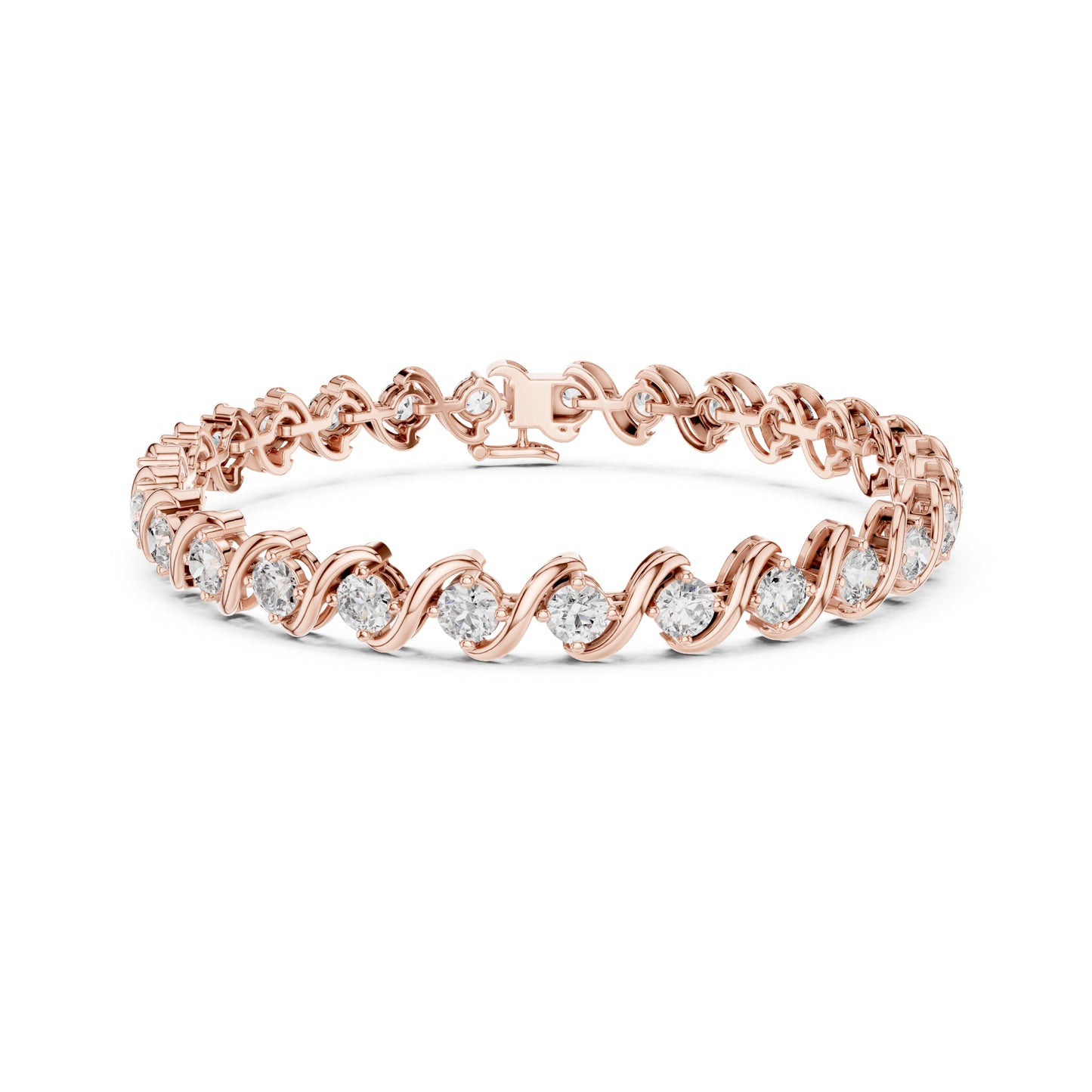 5.40CT Round Cut Lab Grown & Natural Diamond Elegant Cluster Vintage Stunning Dainty Tennis Dainty Bracelet Gift For Her - HIGHCARAT DIAMONDS