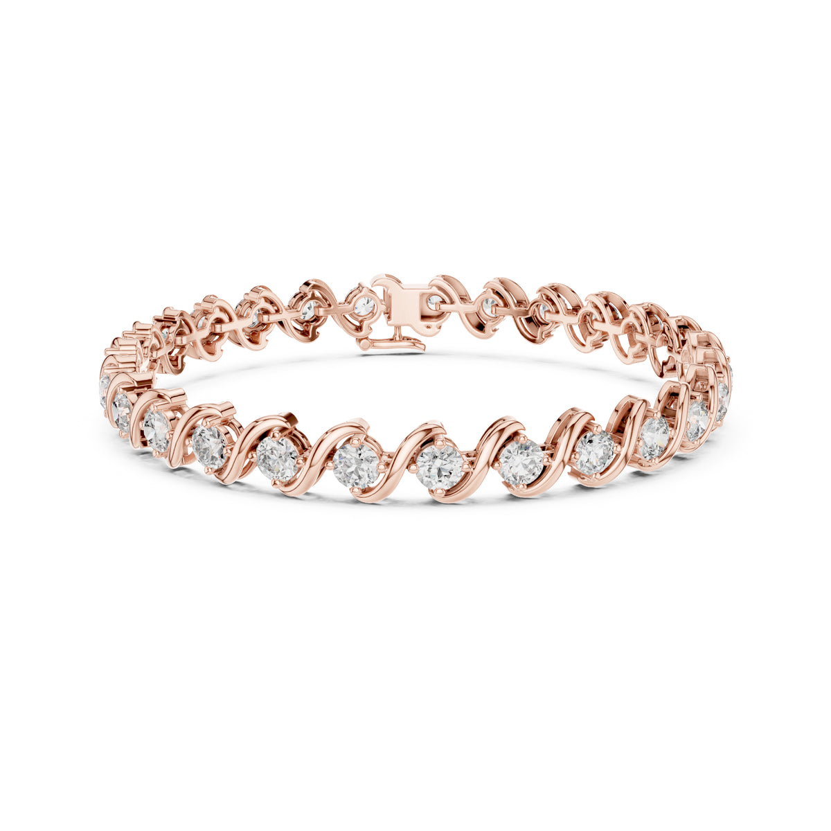 5.40CT Round Cut Lab Grown & Natural Diamond Elegant Cluster Vintage Stunning Dainty Tennis Dainty Bracelet Gift For Her - HIGHCARAT DIAMONDS