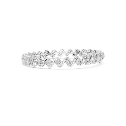 5.40CT Round Cut Lab Grown & Natural Diamond Elegant Cluster Vintage Stunning Dainty Tennis Dainty Bracelet Gift For Her - HIGHCARAT DIAMONDS
