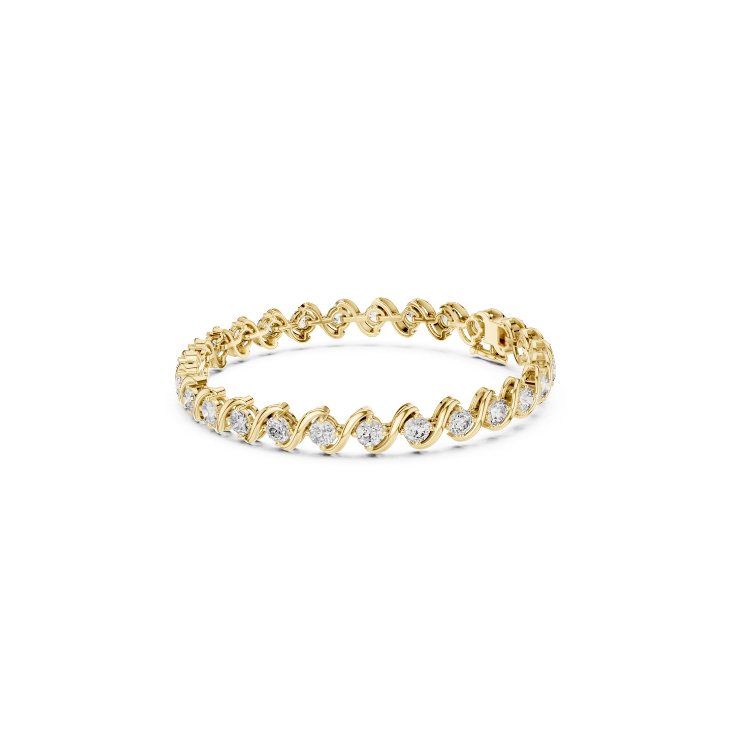 5.40CT Round Cut Lab Grown & Natural Diamond Elegant Cluster Vintage Stunning Dainty Tennis Dainty Bracelet Gift For Her - HIGHCARAT DIAMONDS