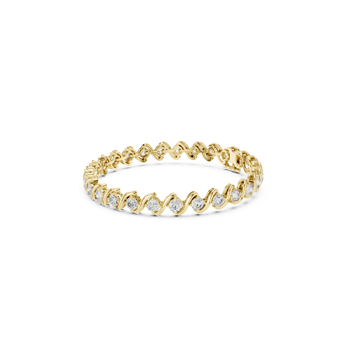 5.40CT Round Cut Lab Grown & Natural Diamond Elegant Cluster Vintage Stunning Dainty Tennis Dainty Bracelet Gift For Her - HIGHCARAT DIAMONDS
