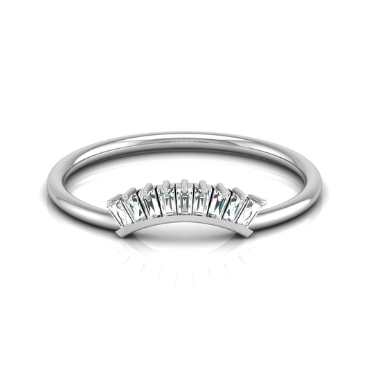 Stackable Princess Cut Diamond Ring Elegant Minimalist Band for Women In Lab Or Natural Diamonds - HIGHCARAT DIAMONDS