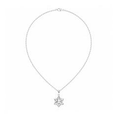 Star Cut David Lab-Grown Diamond Bezel Set Pendant