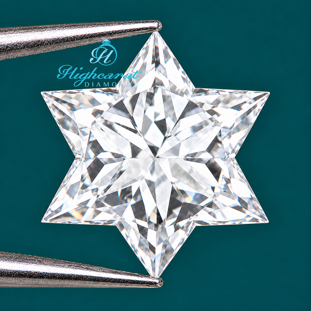 Unique Star of David Shape Lab Grown Diamond