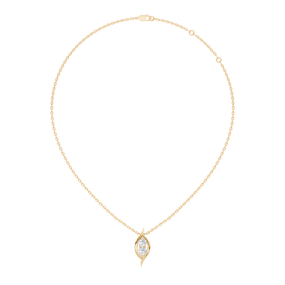 Stunning 0.60 Ct Round Lab-Grown Diamond Pendant in 14K Solid Gold for Her