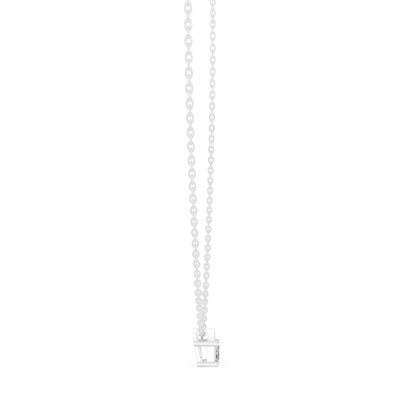 Stunning 10k Solid Rose Gold Round & Emerald Shape Lab Grown Ethically wear Diamond Pendant For Her