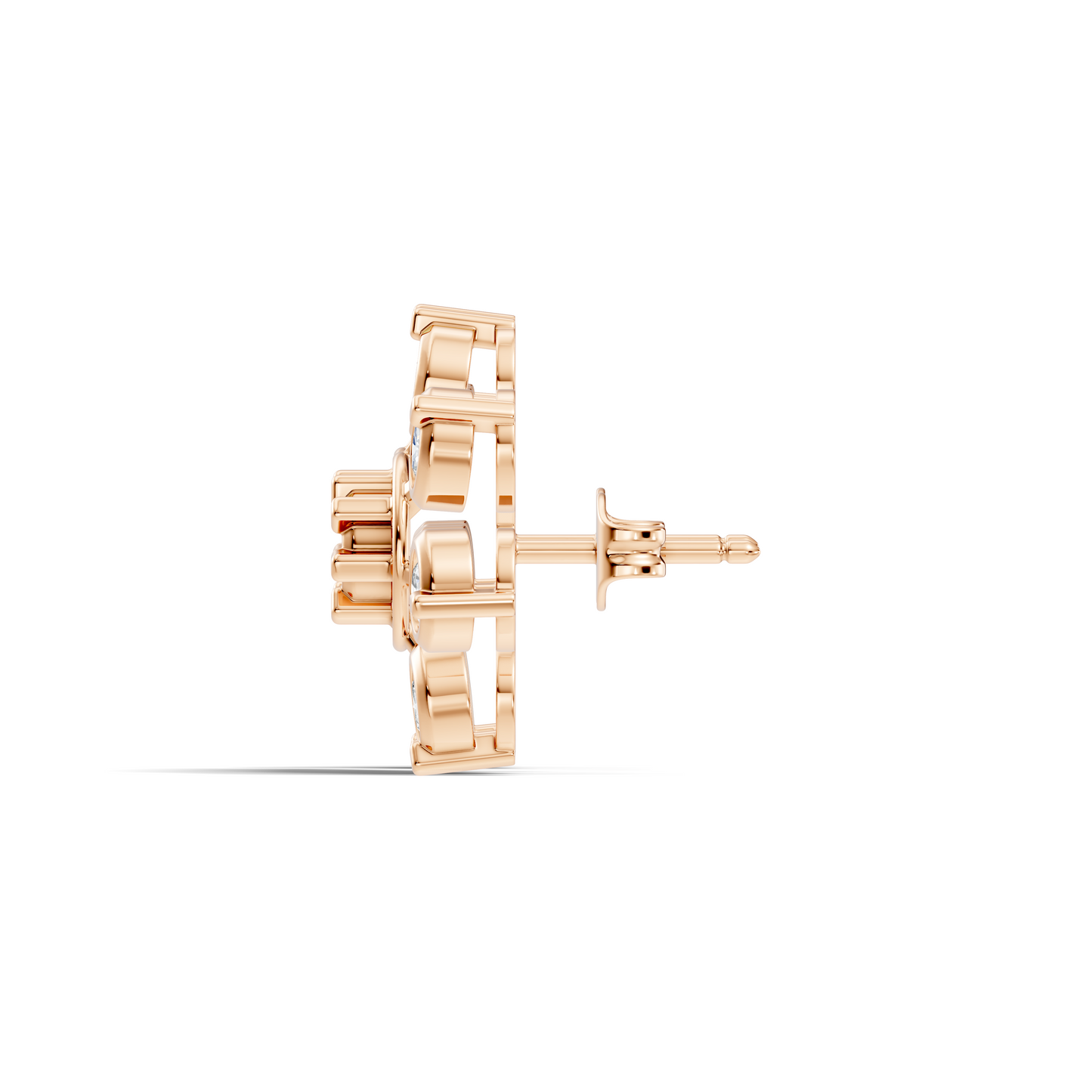 Stunning 2.64 Ct Round Diamond Earrings In 14K Solid Yellow Gold Gift Idea For Her