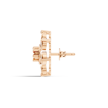 Stunning 2.64 Ct Round Diamond Earrings In 14K Solid Yellow Gold Gift Idea For Her