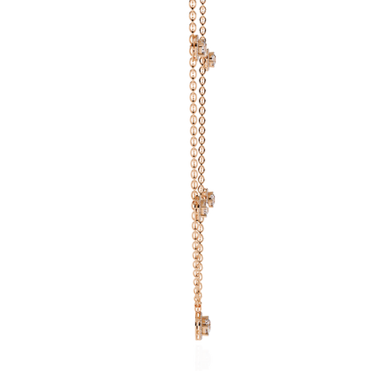 Stunning 4.72 Ct Round Cut Lab Grown Diamond Halo Style Elegant Party Wear Necklace - HIGHCARAT DIAMONDS