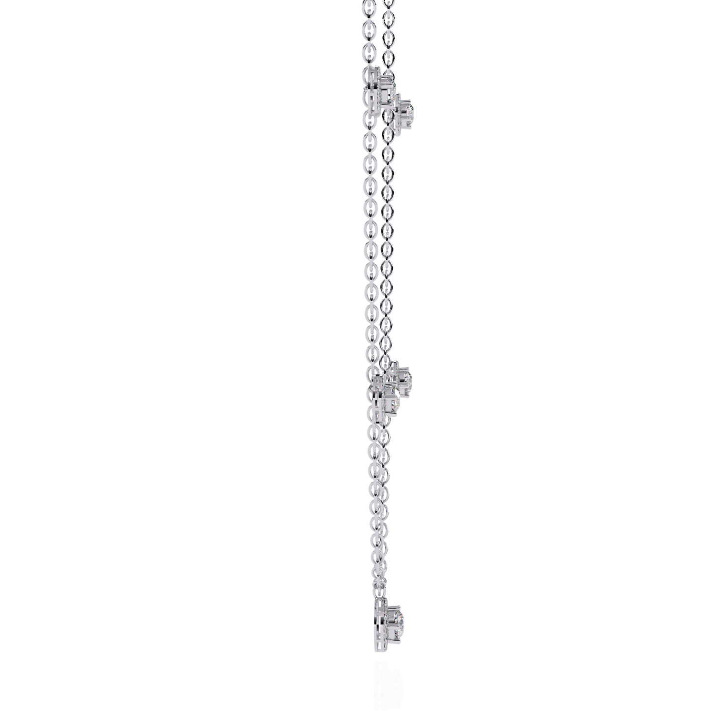Stunning 4.72 Ct Round Cut Lab Grown Diamond Halo Style Elegant Party Wear Necklace - HIGHCARAT DIAMONDS